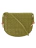 DuDu Skye Umhängetasche Leder 21 cm in olive