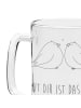 Mr. & Mrs. Panda Humpen Turteltauben Liebe mit Spruch in Transparent