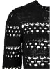 Urban Classics Urban Classics Damen Ladies Cropped Crochet Knit Sweater in black