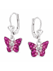 schmuck23 Silber-Ohrringe Schmetterling 1,0 cm x 1,0 cm