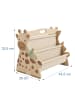 relaxdays Bücherregal Kinder "Giraffe" in Natur - (B)44,5 x (H)32,5 x (T)28 cm