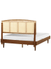 Beliani Doppelbett VARZY in Braun/Naturfarben - (W) 165 x (H) 149 x (L) 204 cm