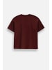 Coccodrillo T-Shirt mit kurzen Ärmeln in dunkelrot