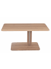 58 aufm Kessel COUCHTISCH höhenverstellbar Ciel 100x49x60 Massivholz Wildeiche Bianco
