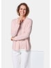 GOLDNER Eleganter Herbstcardigan mit Rundhals in puder