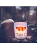 Mr. & Mrs. Panda Windlicht Glas Sternzeichen Krebs mit Spruch in Transparent