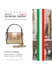 Florence Leder Umhängetasche Florence Tasche beige, rosa ca. 19cm