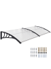 Outsunny Pavillion,75L x 195B x 23H cm,Transparent+Schwarz