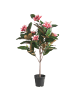 Beliani Kunstpflanze  TREE in Rot/Grün - (W) 45 x (H) 90 x (L) 45 cm