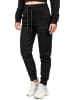 Reichstadt Damen Slim Fit Jogginghose Marken-Stick in Black