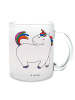 Mr. & Mrs. Panda Teetasse Einhorn Stolzieren ohne Spruch in Transparent