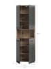 ebuy24 Hochschrank Ice Schwarz 60 x 30 cm