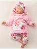 Baby Sweets 3tlg Set Pullover + Hose + Stirnband Lieblingsstücke in rot weiß rosa