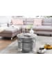 FineBuy Couchtisch in Silber / Aluminium / 62x62x41