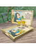 Mr. & Mrs. Panda Holz Tablett Pinguin Buch Design mit Spruch in Weiß