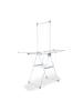 relaxdays Flügelwäscheständer in Weiß - (B)155 x (H)199 x (T)69 cm