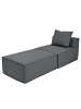 MCW Chaiselongue/Zubehör für Sofa O54 Ottomane 63x75x194cm, Dunkelgrau