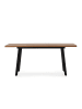 CALICOSY Tisch IRMA in Dunkles Holz - (W) 138  x (H) 76  x (L) 85  cm