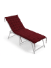 relaxdays Bankauflage in Rot - 190 x 70 cm