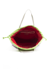Byblos Rot Grau Polyester Damen Schulter Tasche