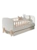 58 aufm Kessel BABYBETT Karilynn 147x68x77 aus MDF+Massivholz in Weiß