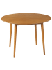 Beliani Esszimmertisch RADAN in Braun - (W) 110 x (H) 75 x (L) 110 cm
