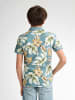 Petrol Industries Poloshirt mit All-over Muster Pier in Blau
