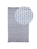 Beliani Kurzflor BESNI in Grau - (W) 140 x (H) 1 x (L) 200 cm