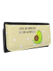 Mr. & Mrs. Panda Damen Portemonnaie Avocado Pfeifen mit Spruch in Gelb Pastell