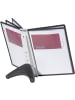 Durable Sichttafelständer Sherpa soho Display System table5 schwarz mit 5 Sichttafeln