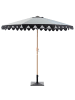 Beliani Marktschirm ISOLOTTO in Grau/Braun/Schwarz - (W) 270 x (H) 238 x (L) 270 cm
