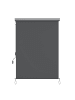 SONGMICS Seitenmarkise Sheld in Rauchgrau - (B)250 x (H)140 cm