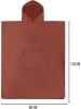 normani Weicher Mikrofaser Badeponcho Nosara in Rot