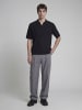 Aprel Chino Hose in Dark Grey Melange 1