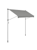 SONGMICS Klemmmarkise Sheld in Anthrazit - (B)120 x (H)(220-300) x (T)300 cm