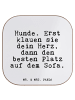 Mr. & Mrs. Panda Untersetzer Hunde. Erst klauen sie... mit Spruch in Weiß