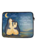 Mr. & Mrs. Panda Laptop Tasche Pinguine Einschlafen Design mit S... in Weiß