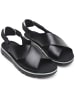 Camper Riemchensandalen " Oruga " in Schwarz