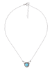 mantraroma 925er Silber - Collierketten (L) 43 cm mit Labradorit