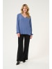 Kaffe Langarm-Bluse Amber Regular fit in Blue Indigo