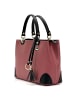 Florence Florence Handtasche, Umhängetasche Leder altrosa, schwarz ca. 32cm