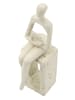 Mauro Ferretti Statuette aus cremefarbenem Kunstharz, 8,5 x 6,5 x 24 cm