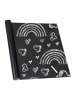 relaxdays 4x Tafelfolie in Schwarz - (B)45 x (H)200 cm