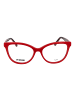 Love Moschino Damen Optische Fassungen Katzenauge Rot