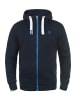 !SOLID Kapuzensweatjacke in blau