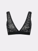 Erlich Textil  BH ICONIC LACE PLUNGE BH in schatten schwarz