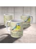 Mr. & Mrs. Panda Kaffeetasse Vogel Blaumeise mit Spruch in Blumig