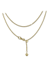 SilberDream 925 Silber vergoldet (Gelbgold 333) Damen SilberDream Halsketten Herz  ca. 45cm