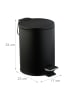 relaxdays Kosmetikeimer in Schwarz - 3 Liter