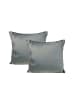 JACK 2er Set Teddy Flausch Kissen 40x40 in grau